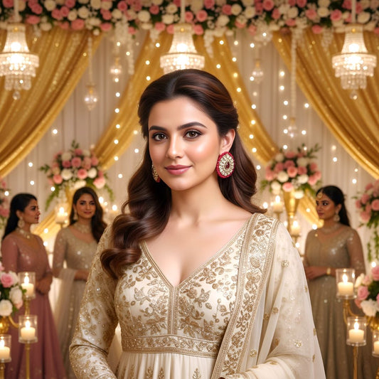 Rani Pink Kundan Stud Earrings