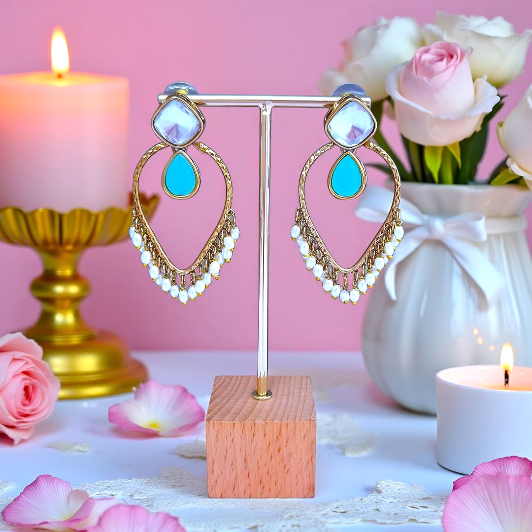   Turquoise Blue  Danglers, Drop Earrings