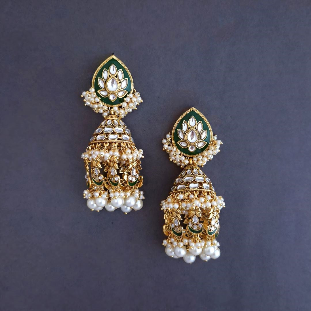 Ivory Lavanya Jhumkis