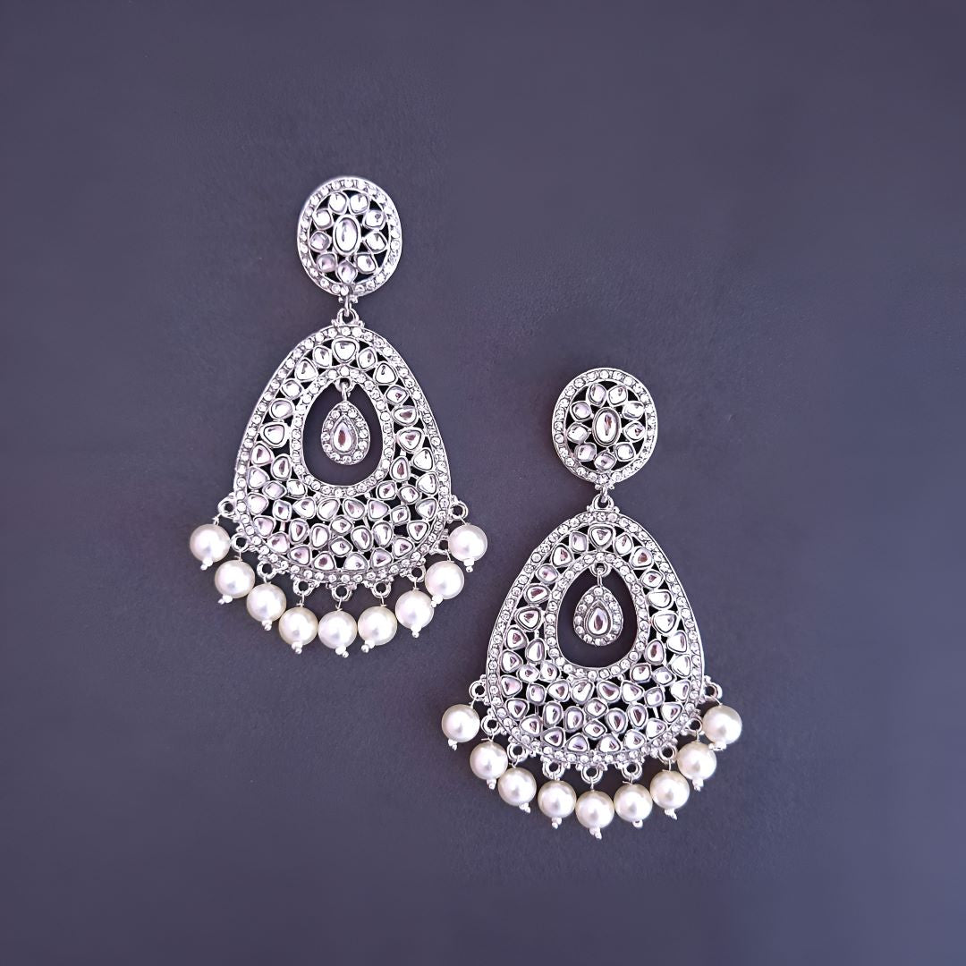 Silver Dangler Earrings , Drop Earrings
