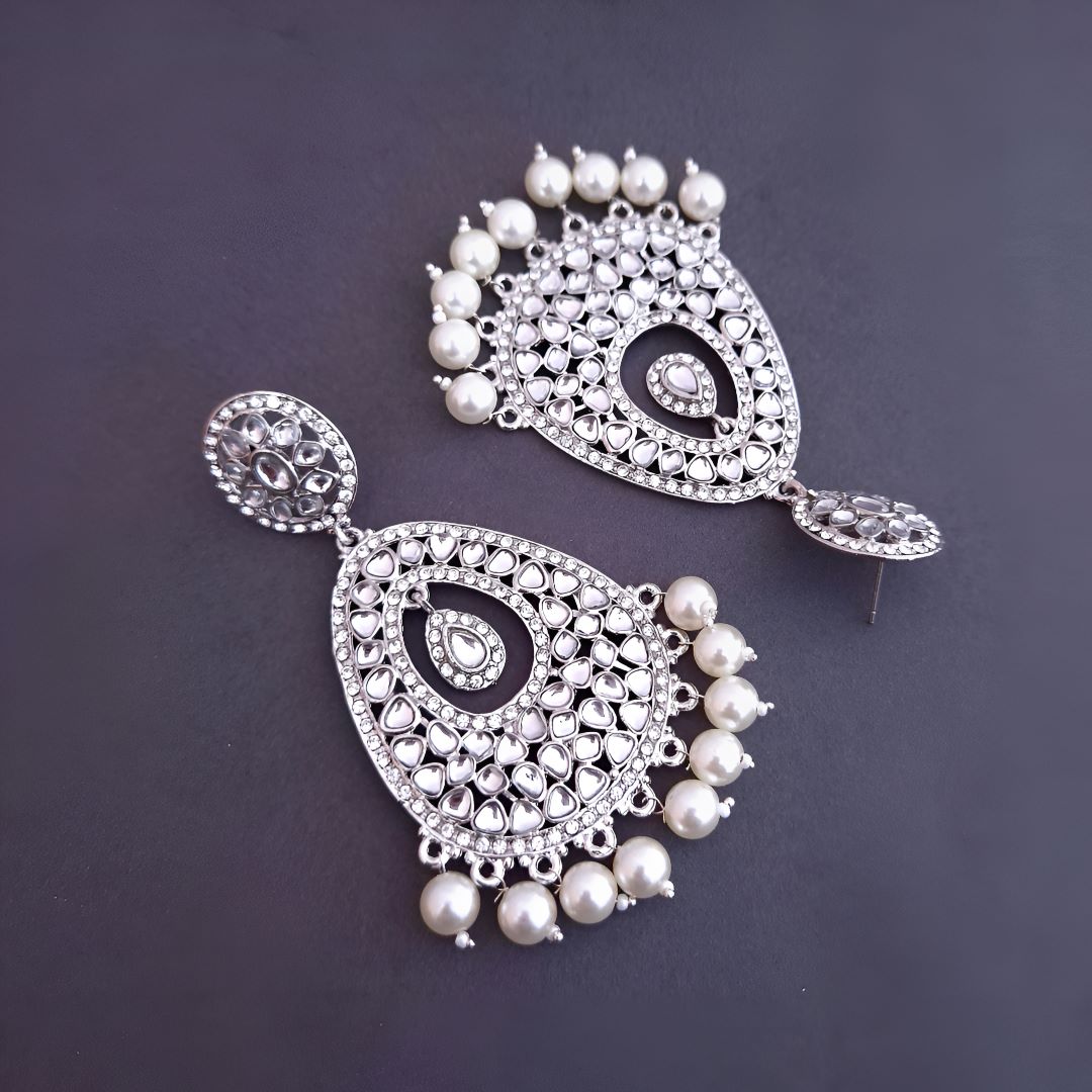 Silver Dangler Earrings , Drop Earrings