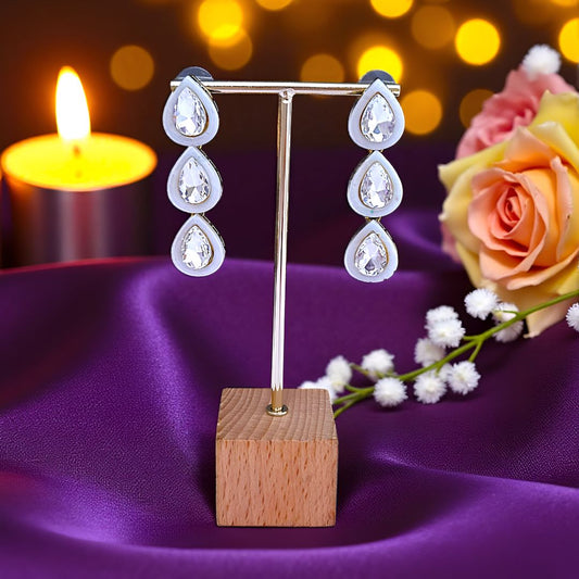 Ivory Danglers, Drop Earrings, White Earrings