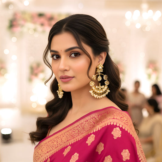  Golden Chandbali Earrings