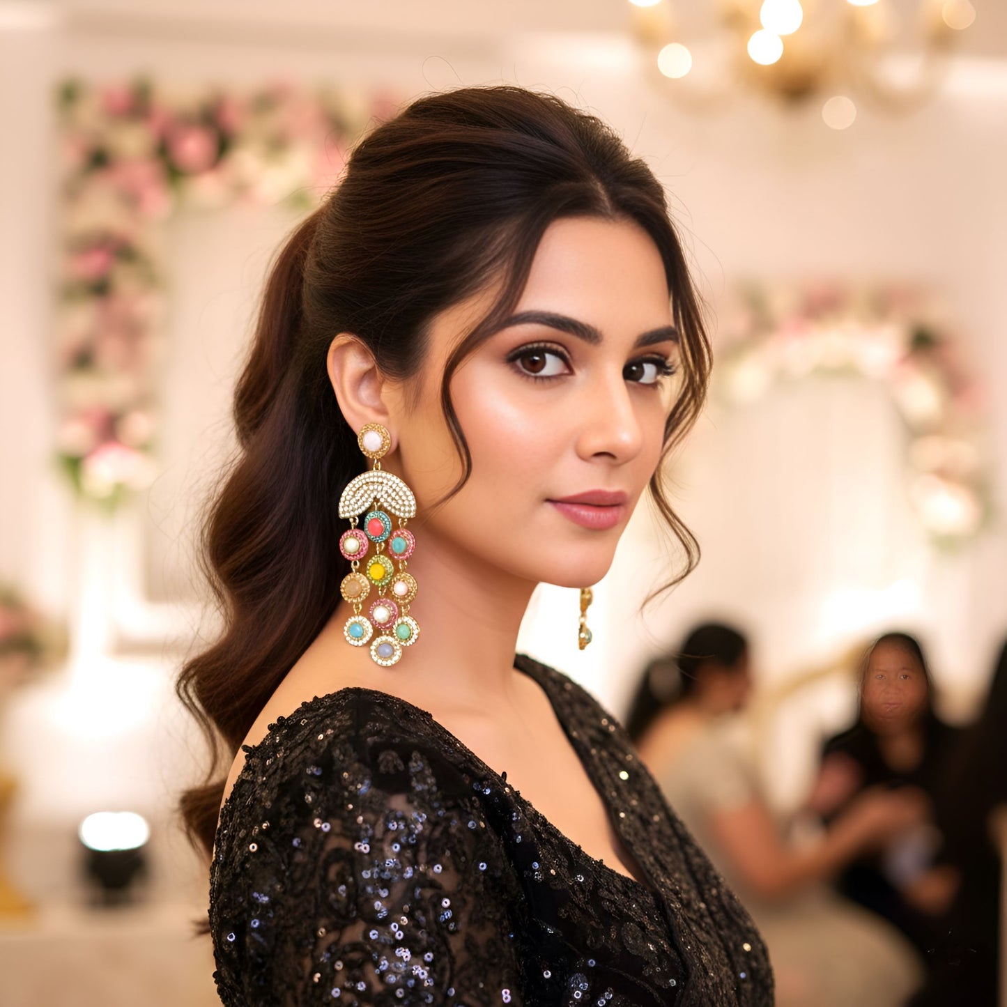 Multicolor Dangler Earrings , Drop Earrings