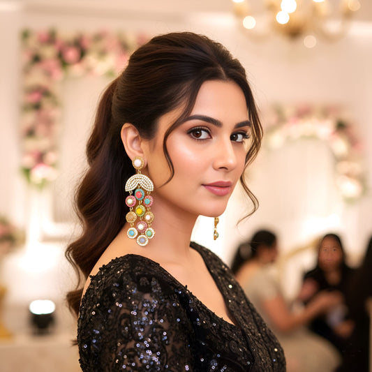 Multicolor Dangler Earrings , Drop Earrings