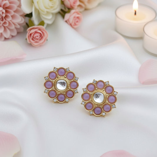 Pink Leela Studs