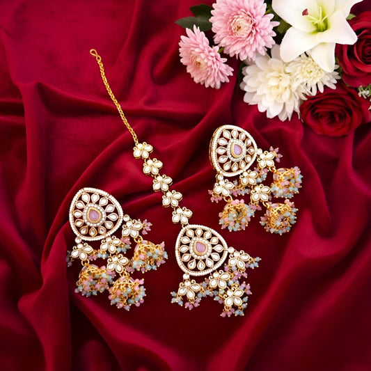 Multicolor Indumati MaangTikka Set