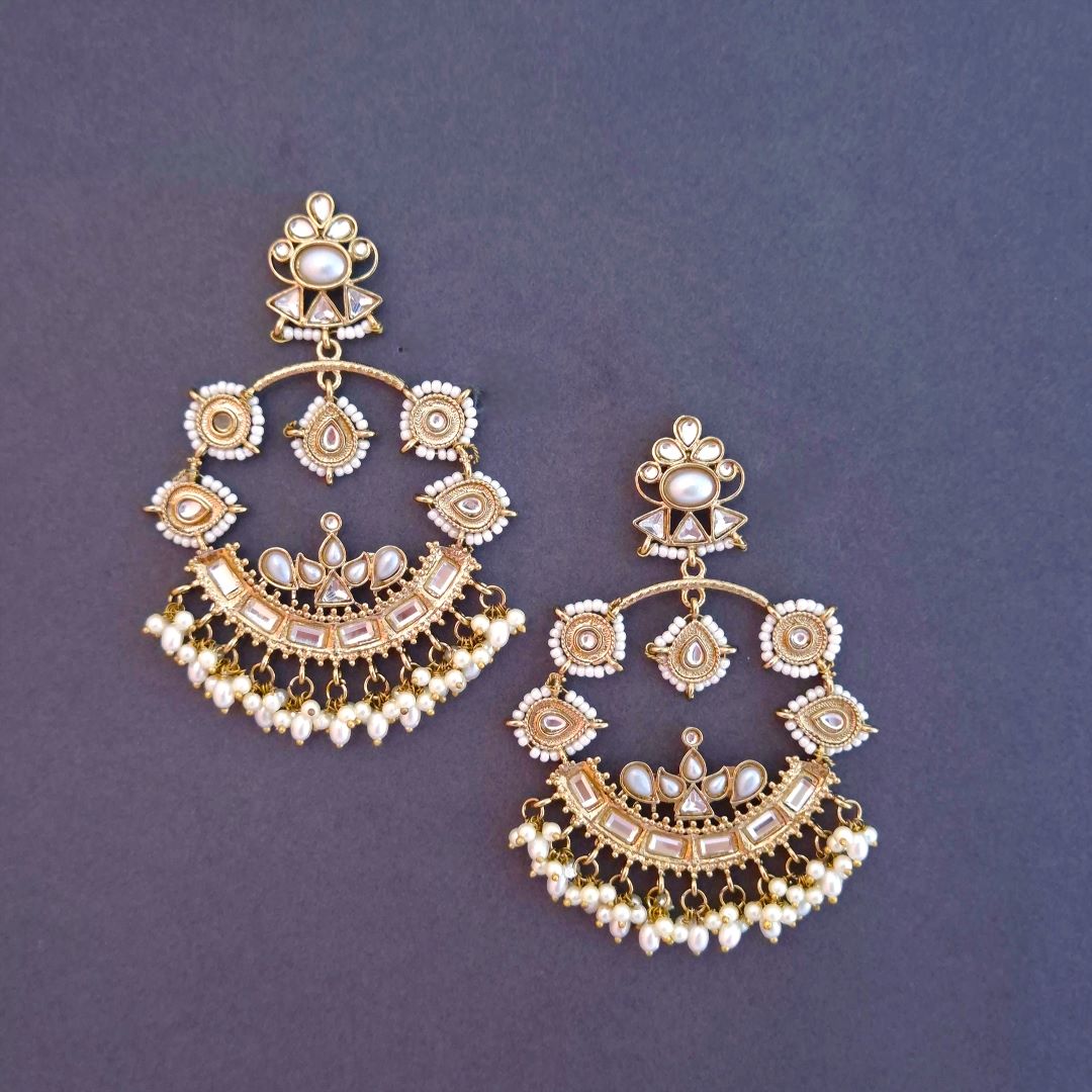  Golden Chandbali Earrings