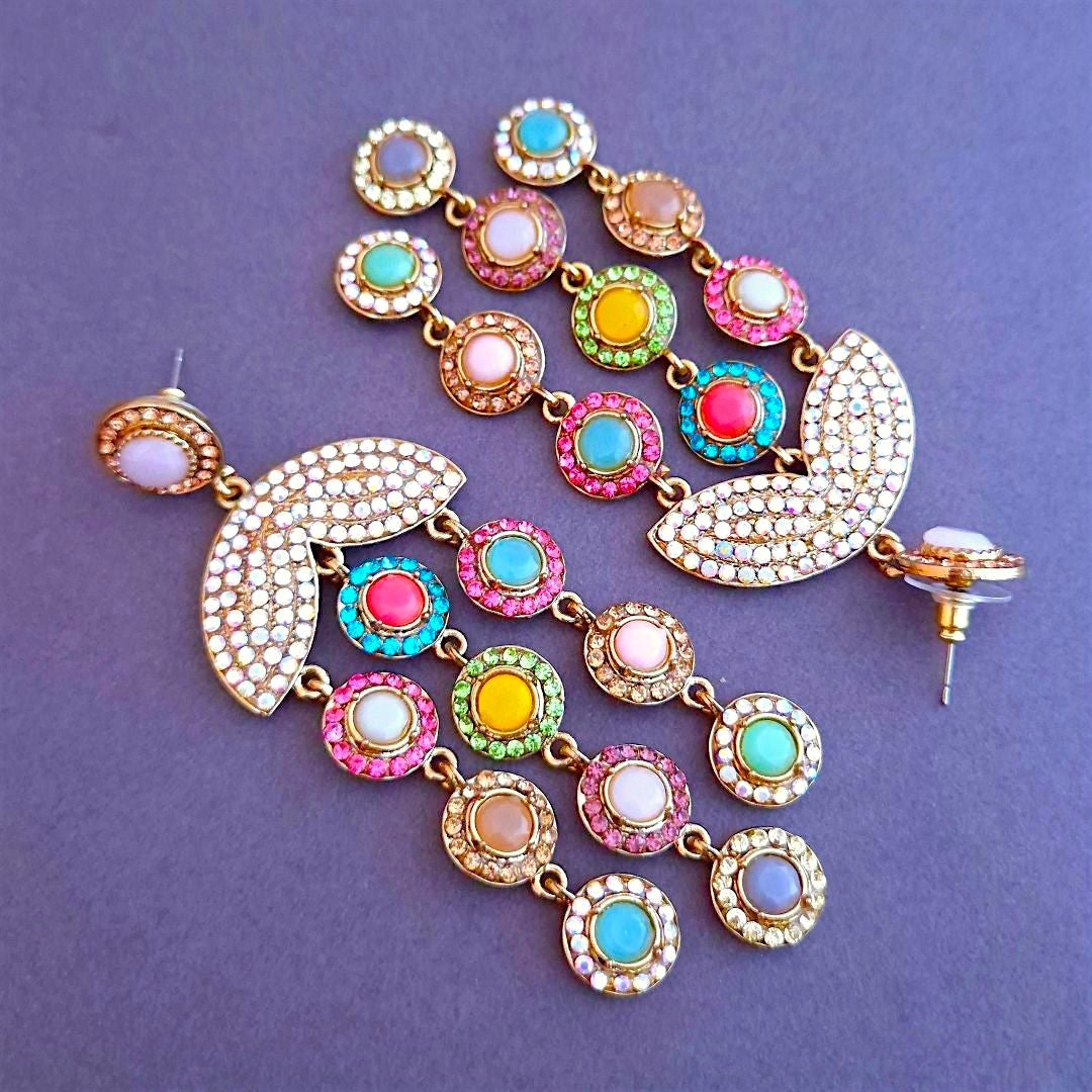 Multicolor Dangler Earrings , Drop Earrings