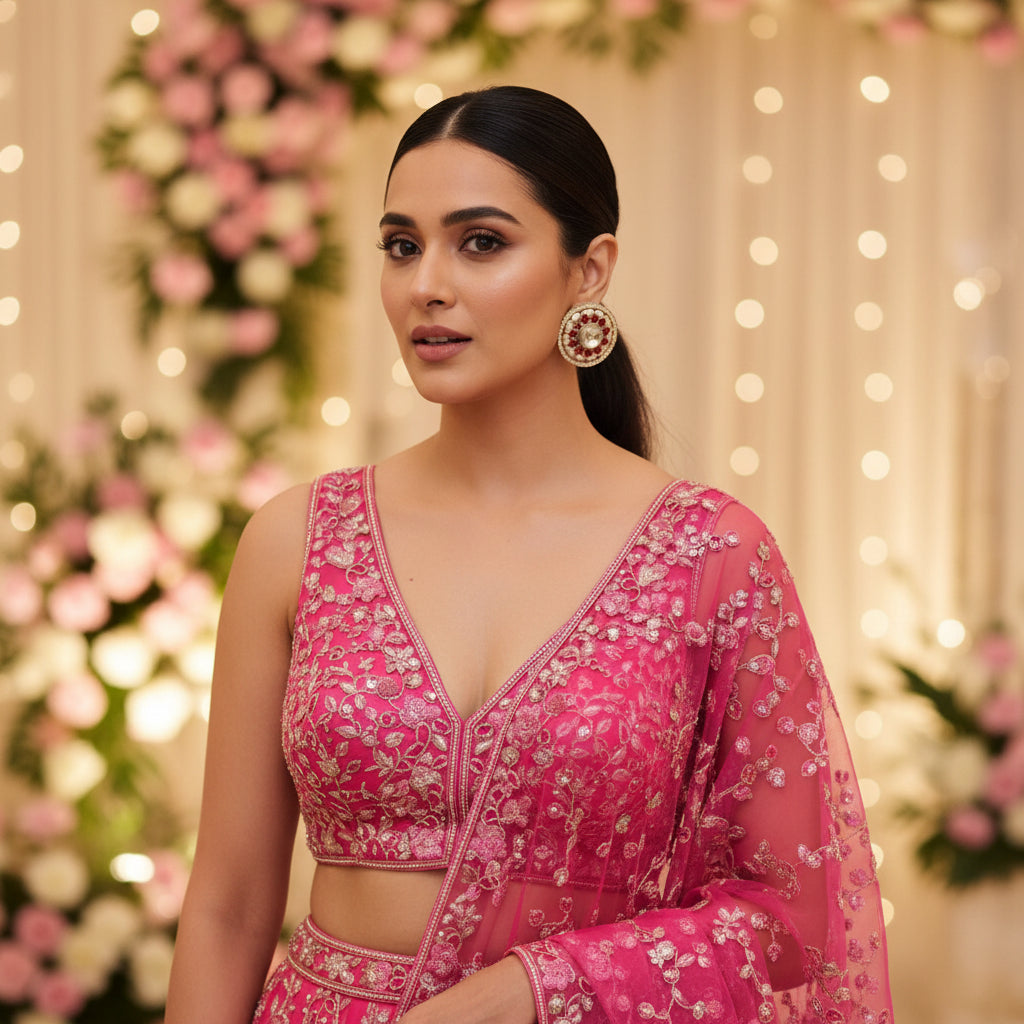 Rani Pink Rajsi Studs