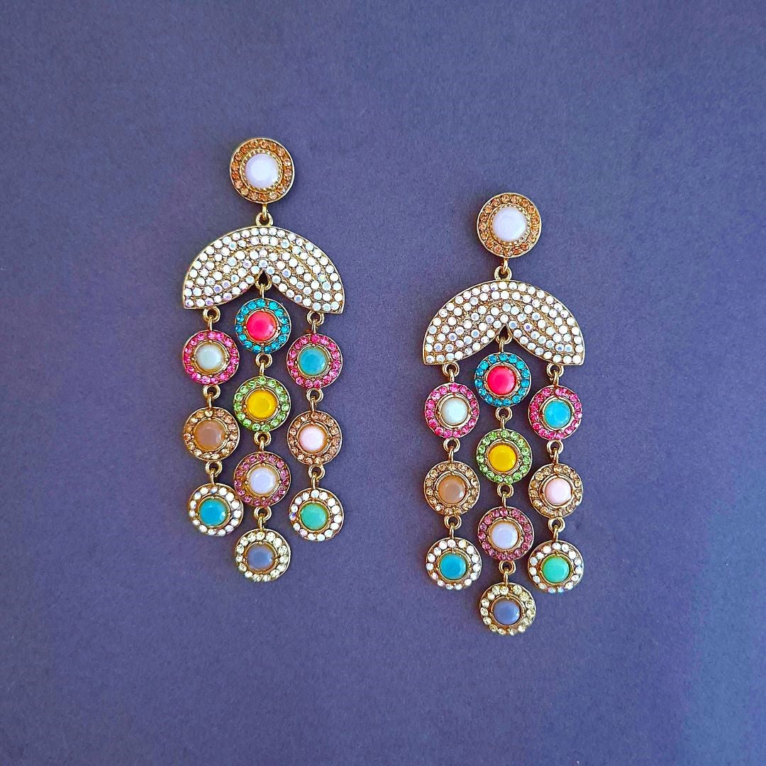 Multicolor Dangler Earrings , Drop Earrings