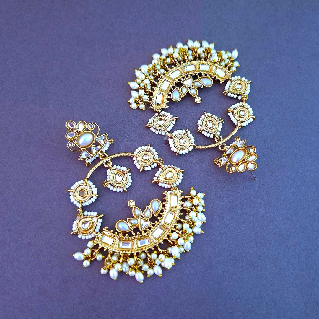  Golden Chandbali Earrings