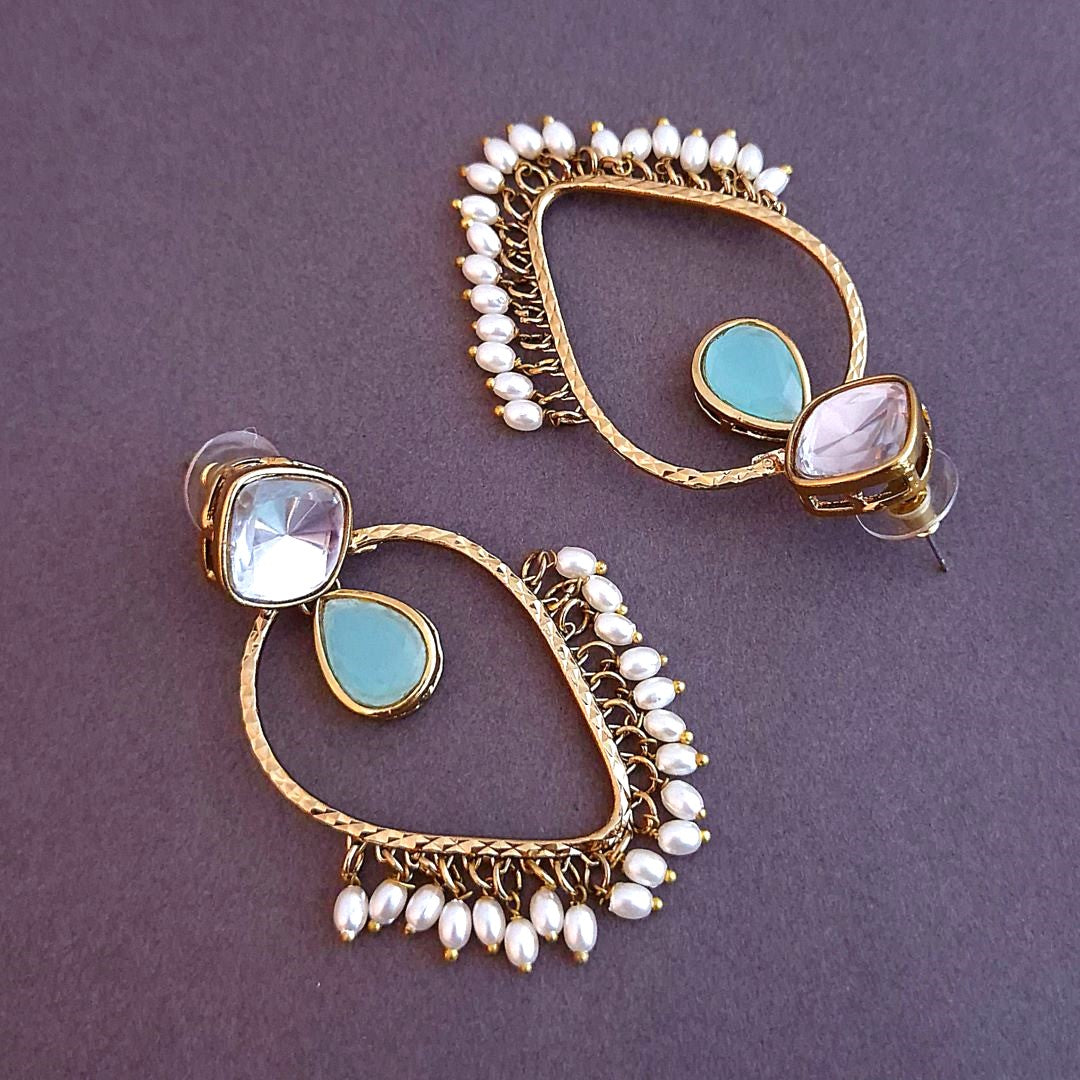   Turquoise  Blue Danglers, Drop Earrings