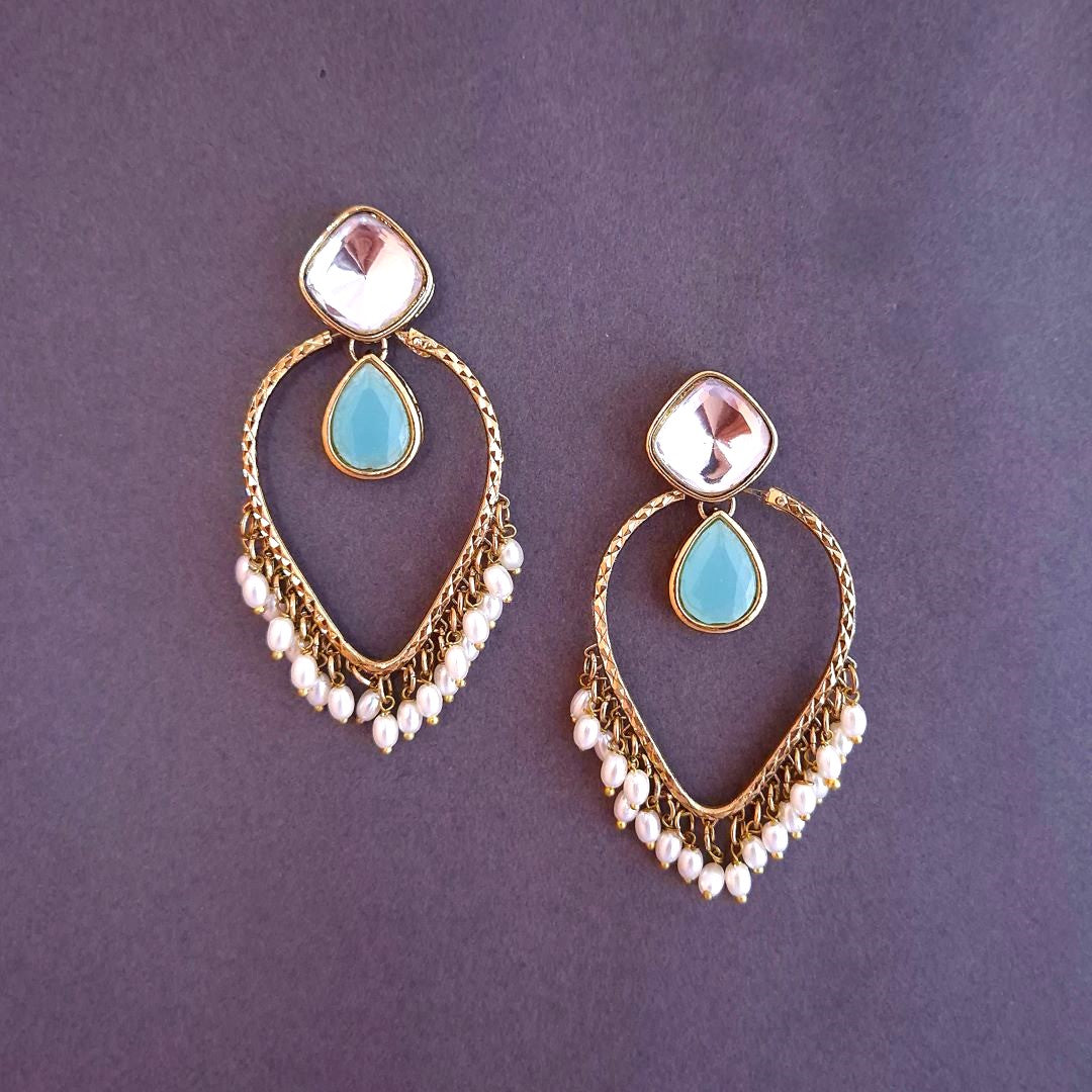   Turquoise Blue  Danglers, Drop Earrings