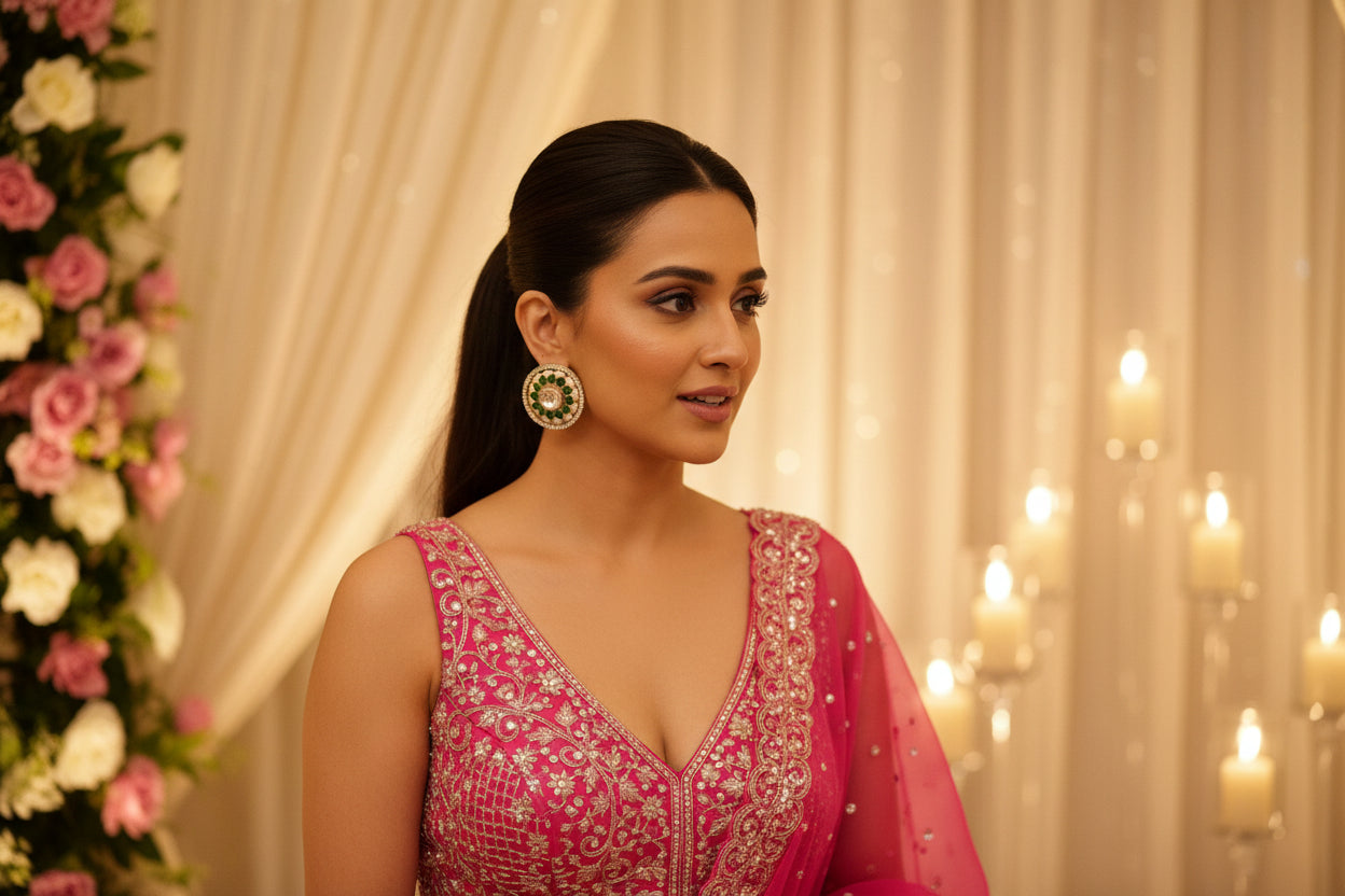 Emerald Rajsi Studs