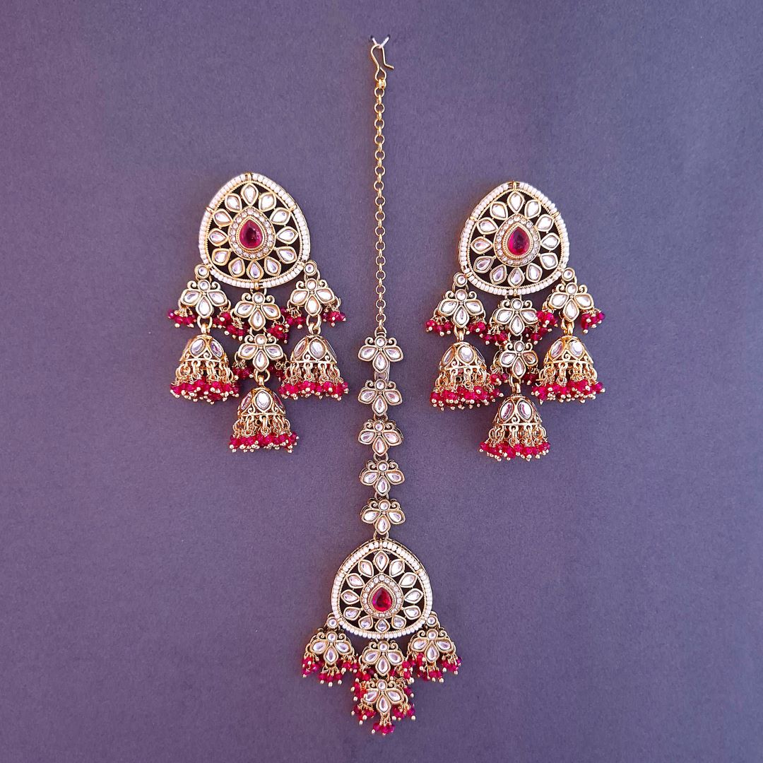 Rani Pink Indumati MaangTikka Sets