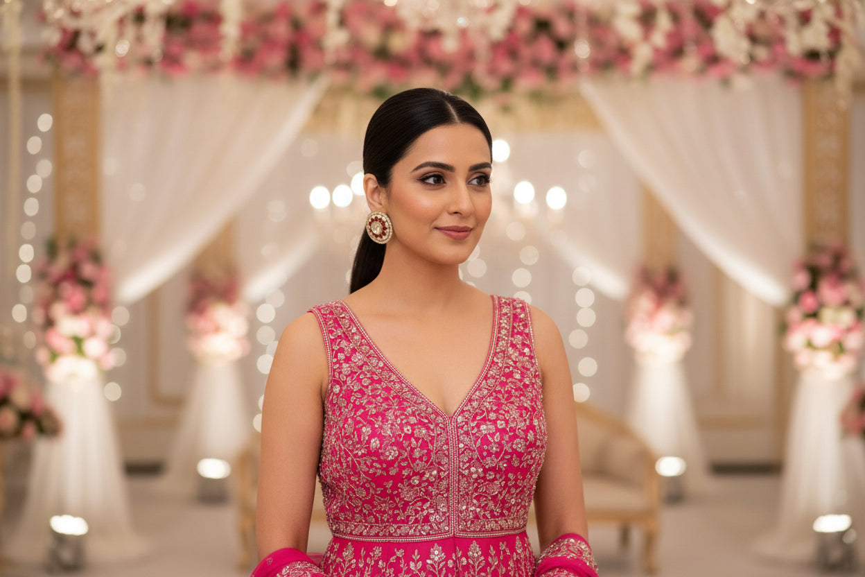 Rani Pink Rajsi Studs