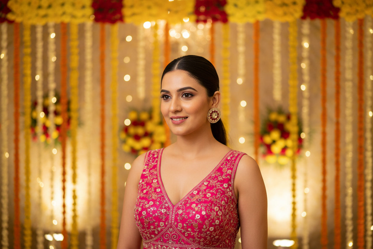 Rani Pink Rajsi Studs